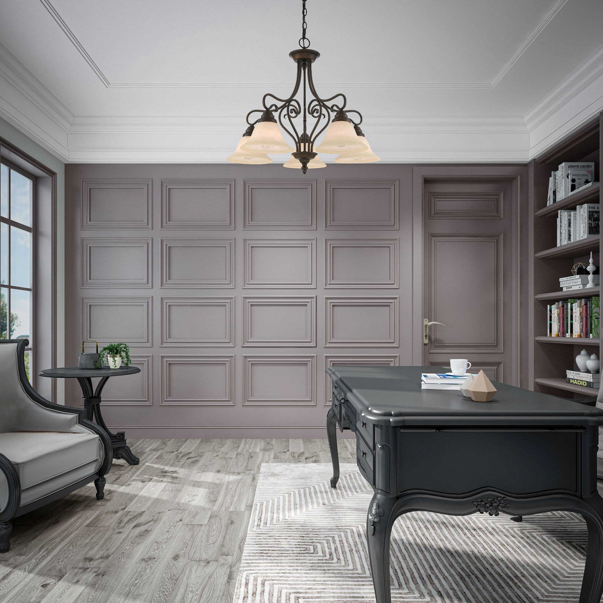 Livex Lighting Coronado Chandelier in Imperial Bronze