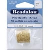 Beadalon 1mm Poly Sparkle Thread, 49'