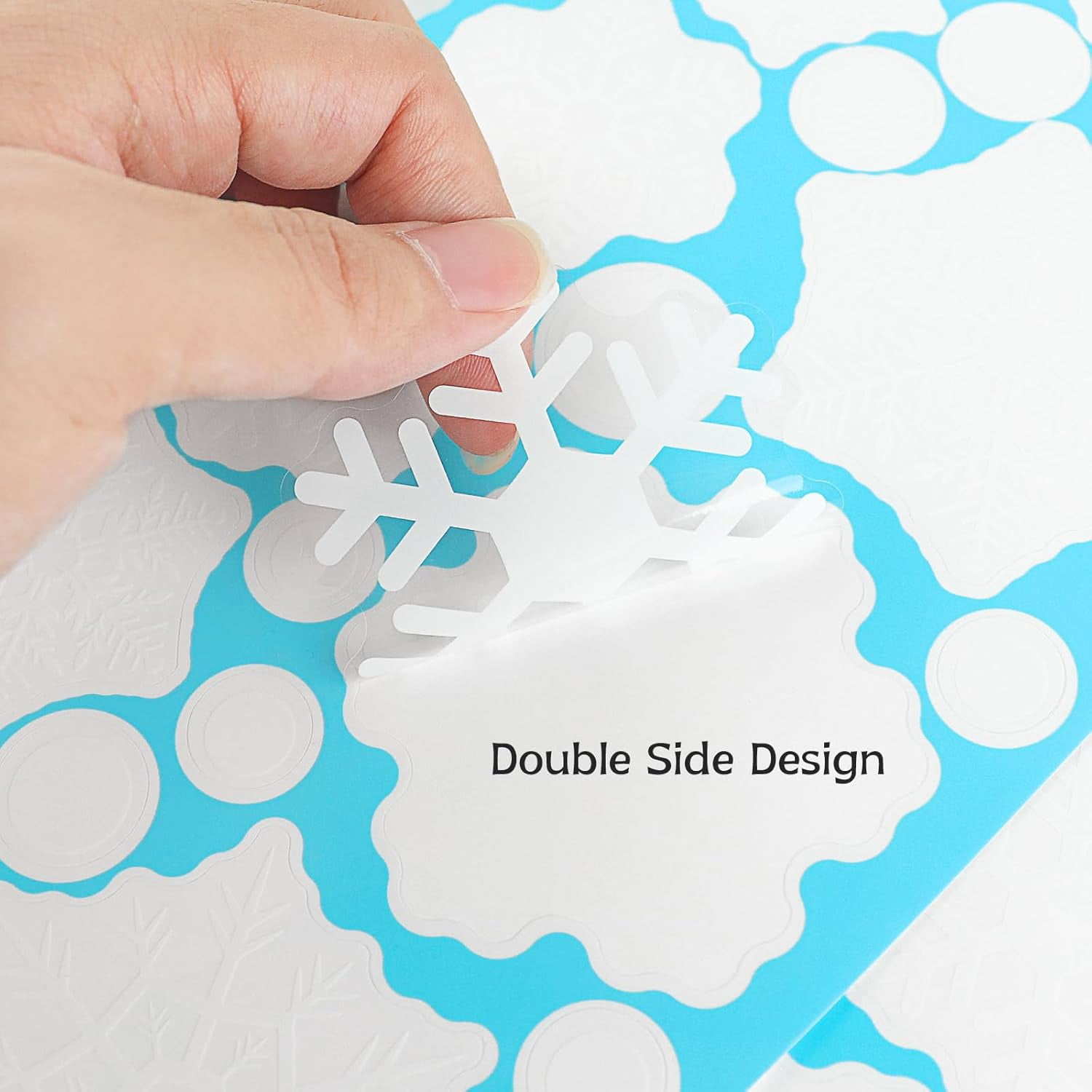 8 Sheets Snowflake Window Clings, Winter Window Stickers, Christmas White Snowflakes Window Decal for Glass, Christmas Window Decals, Winter Wonderland Decorations for Home Christmas