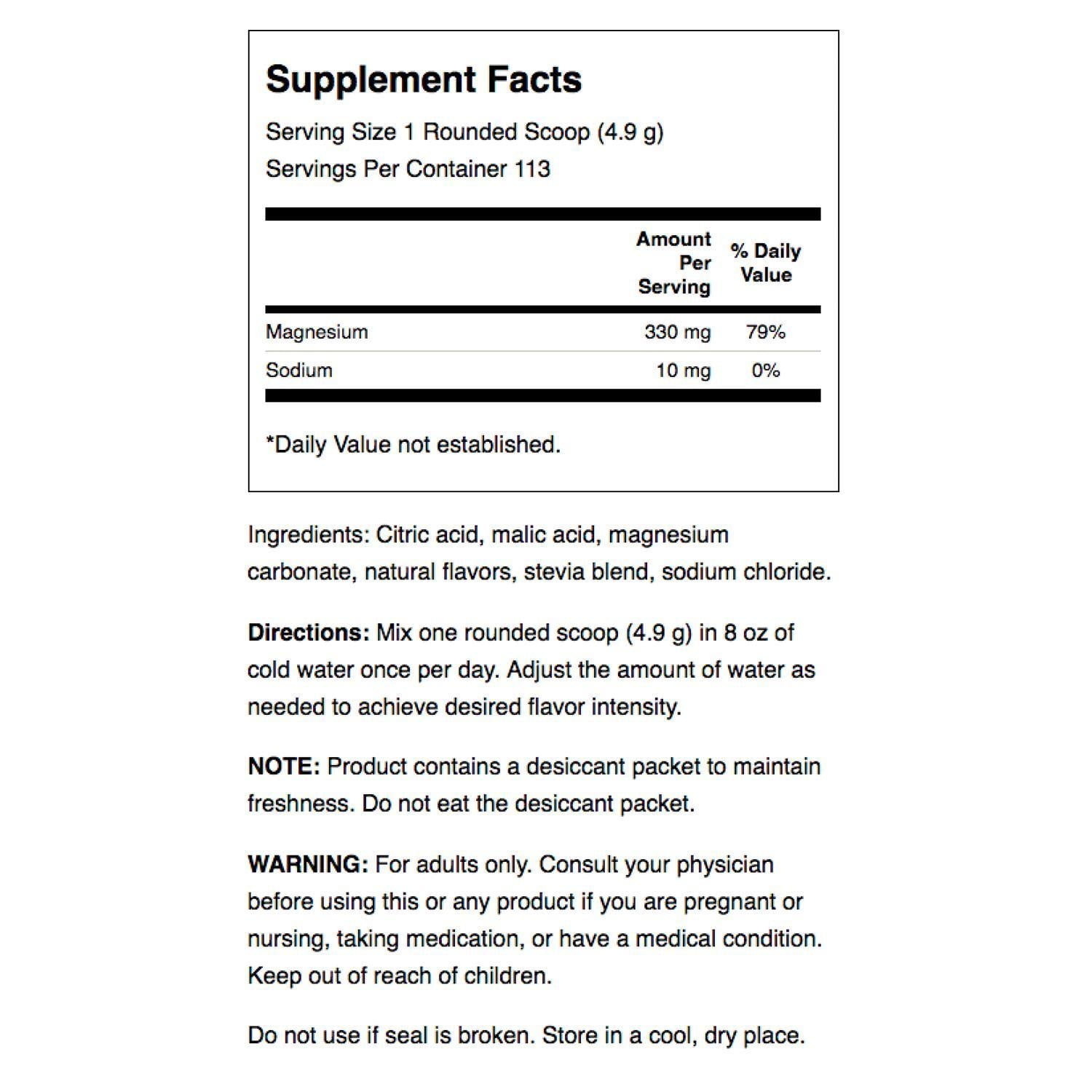 Swanson Mellow Mag Calming Anti-Stress Drink Mix Powder, Orange, 20 oz