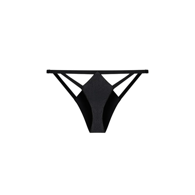 Fox & Royal Women's Plus Size Vixen Strappy Panty - Black 