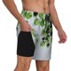 thumbnail image 2 of Fotbe Watercolor Green Leaves Traje de Baño para Hombre – Shorts de Natación de Secado Rápido con Forro y Bolsillos-X-Large, 2 of 6