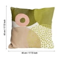 thumbnail image 3 of adviicd Green Boho Abstract Pillow Covers 18x18 Set Of 4 Mid Century Modern Throw Pillow Covers Geometric Minimalist For Couch, 3 of 5