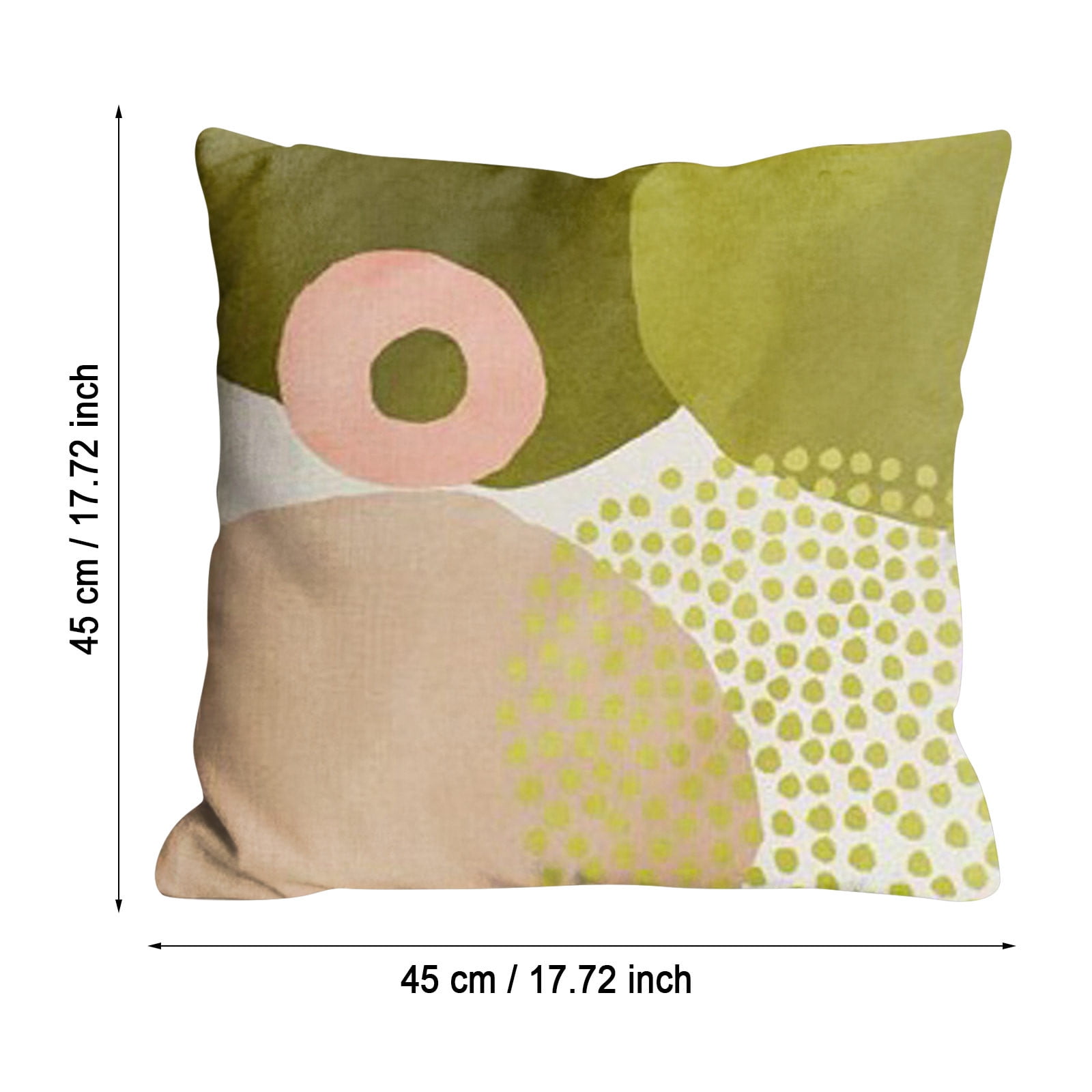 adviicd Green Boho Abstract Pillow Covers 18x18 Set Of 4 Mid Century Modern Throw Pillow Covers Geometric Minimalist For Couch Walmart