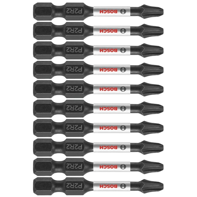 Brocas eléctricas para atornillar BOSCH ITP2R22B, paquete de 10 unidades Phillips/Square #2