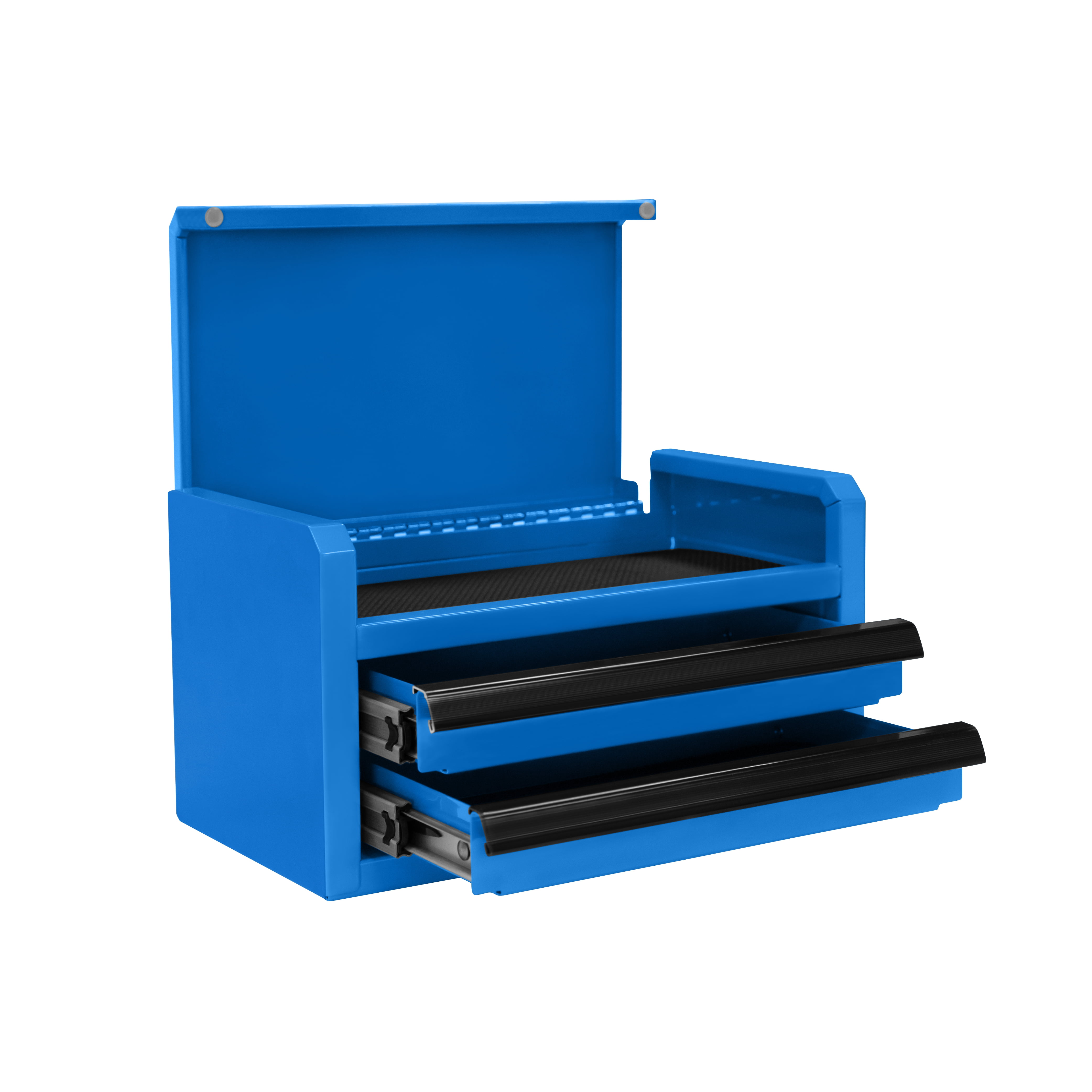 Hyper Tough Mini 10-inch 2-Drawer Steel Toolbox, 250th Blue