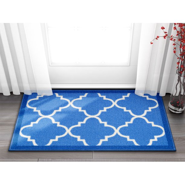 Well Woven NonSkid Slip Rubber Back Antibacterial Area Rug Dallas