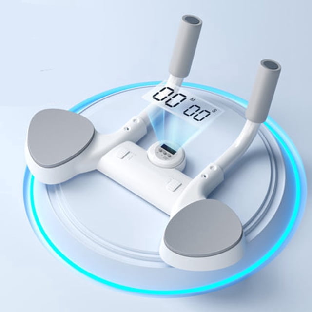 Planche d'Entraînement Multifonctionnelle Ajustable avec Compteur Intelligent et Sac de Rangement pour Entraînement Physique Blanc