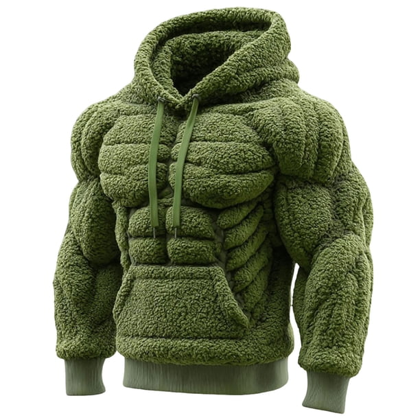 Decoraciones para el día de San Valentín, adornos para el día de San Valentín, regalos para el día de San Valentín Sudadera con capucha de franela vintage para hombre Sudadera cálida de polar estilo u