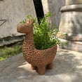 thumbnail image 4 of YiJuHui 1pcs Cute Deer Flowerpot Resin Statue for Indoor Outdoor Decor, Durable Garden Planter with Rustic Design, Perfect for Patio Balcony Home Garden Decoration, 4 of 9