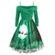 thumbnail image 1 of Vestidos para mujer Vestidos de otoño Un hombro Manga larga Vestido de fiesta de Navidad Vestido vintage para mujer Odeerbi ODB-5, 1 of 4