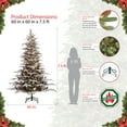 thumbnail image 2 of 7 1/2 ft. Pre-lit Aspen Green Fir Flocked Artificial Christmas Tree 700 UL listed Clear Lights, 2 of 6
