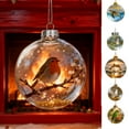 thumbnail image 5 of Luxcidy Christmas Beach Ornament Acrylic Beach Seashell Decor, 2D Ocean and Forest Life Acrylic Christmas Decoration Series Christmas Hanging Ornaments, Beach Christmas Ornaments for Home Decor(C), 5 of 5