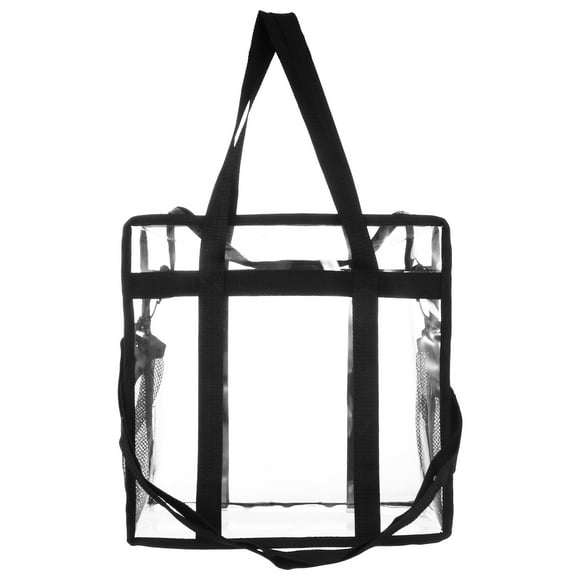 EeaseMX Bolsa de almacenamiento de récord de gran capacidad 1pc Bolso de hombro práctico Bolso transparente