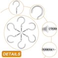 thumbnail image 3 of 60 Pcs 1" Ceiling Cup Hooks - Self-Tapping Screws, White, 3 of 7