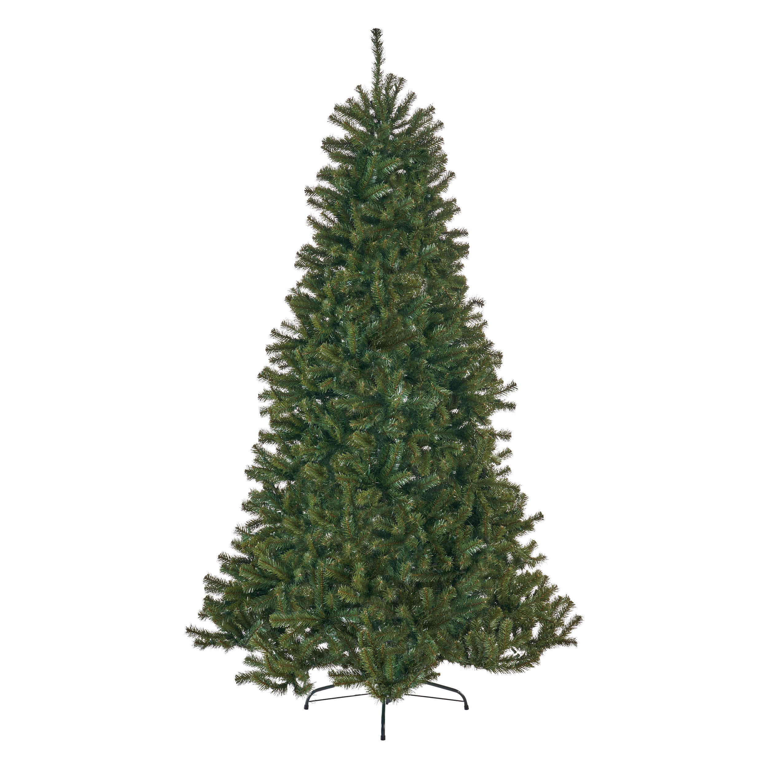 Noble House 7 Foot Artificial Noble Fir Christmas Tree, Green/Clear Lights