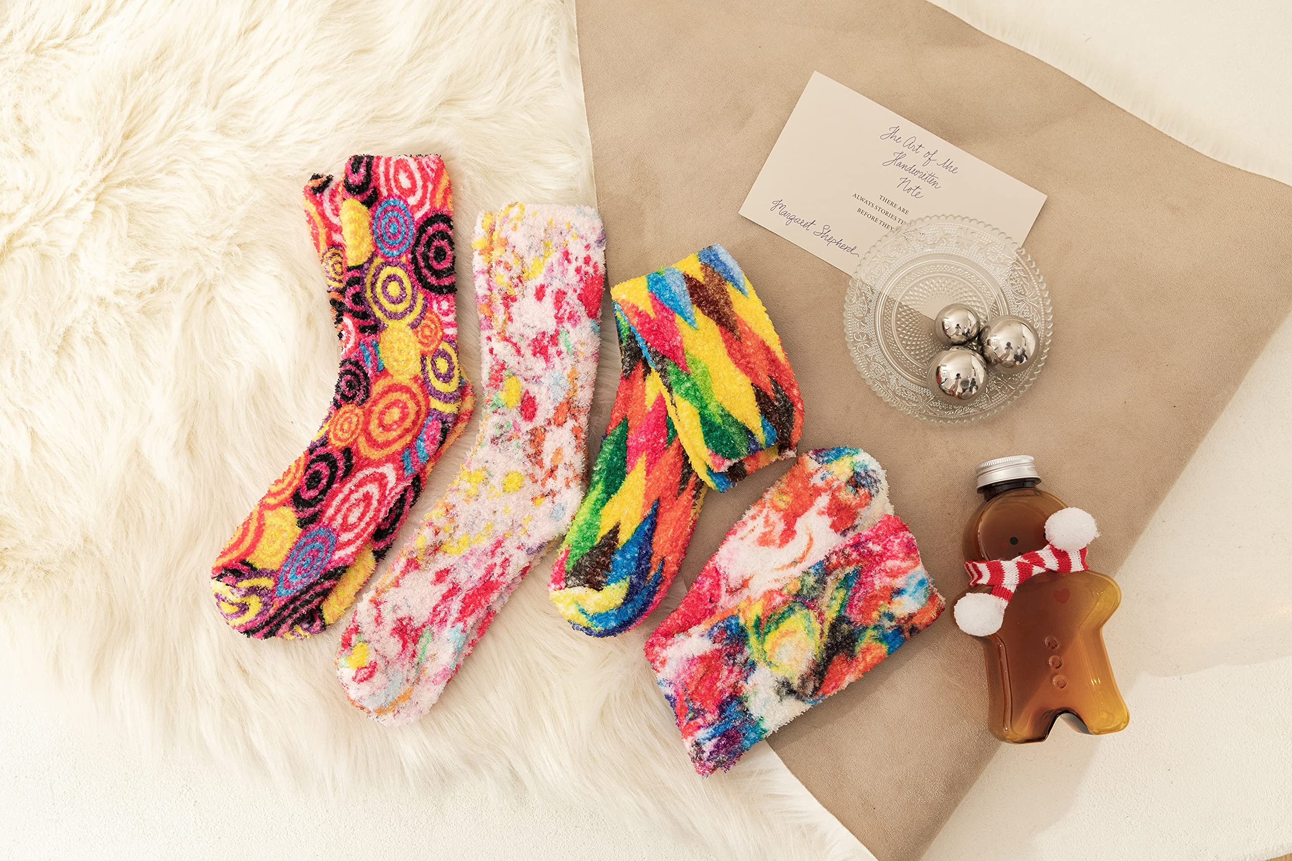 tie dye slipper socks