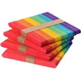 thumbnail image 1 of TORUBIA Colored Popsicle Sticks, 250 Pack, 4.5 Inch, Colored Craft Sticks, Colorful Popsicle Sticks, Rainbow Popsicle Sticks, Wooden Sticks for Crafts, Colored Craft Sticks, Craft Popsicle Sticks, 1 of 8