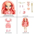 thumbnail image 6 of Rainbow High Pinkly Pink Fashion Doll with Outfit, Glasses & 10+ Play Accessories. Kids Gift 4-12, 6 of 7