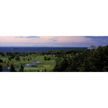 Golf Course, Mackinac Island, Michigan, USA Print Wall Art By Panoramic (Best Disc Golf Course In Michigan)