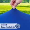 thumbnail image 3 of decorUhome Rectangle Stretch Spandex Tablecloth, Washable Reusable Table Cover for 8 FT Tables, Waterproof Fitted Table Cloth for Party, Picnic (Blue, 30"x96"), 3 of 10