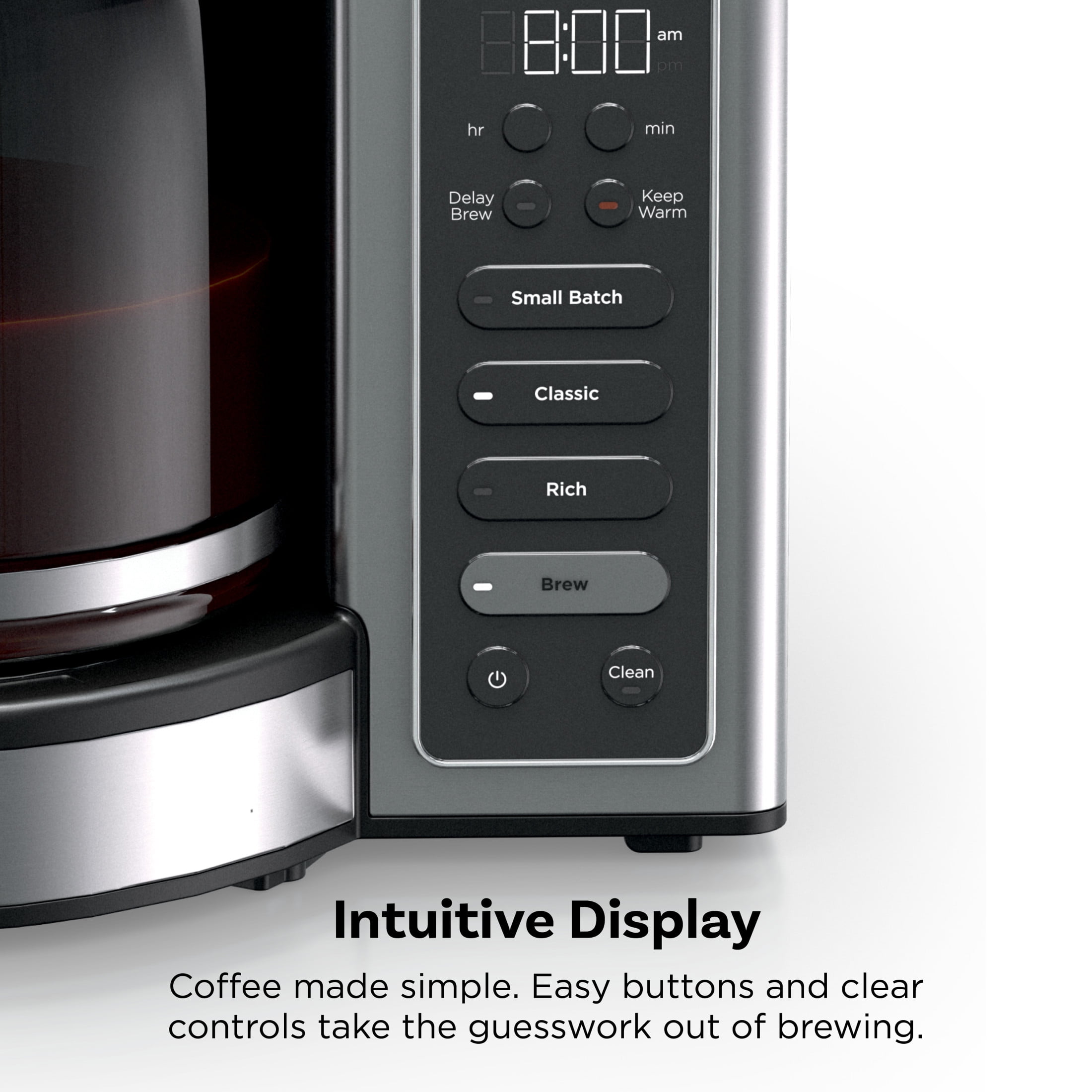 Ninja Fresh Brew 14-Cup Drip Coffee Maker, Classic & Rich Brew Styles, Delay Brew, CE451, Stainless Steel