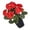 Red, variant on UV Resistant Artificial Flowers with Green Leaves, Realistic Faux Flowers Bouquet, All Weather Decor, Ramos De Flores Artificiales for Vase Arrangement