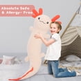 thumbnail image 4 of Phantasim Pink Axolotl Stuffed Animal for Easter Girls 48 inch Glow-in-Dark Plush Toy Body Pillow for Adults Kids , 4ft Large Stuffed Salamander Axolotl Lovers Gifts Christmas Valentines, 4 of 6