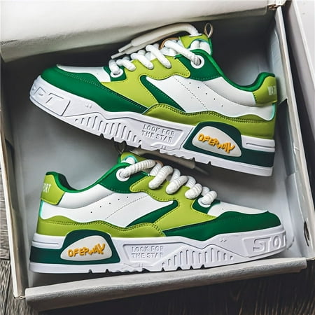 

Men s trendy street style skate shoes comfy non slip casual lace up sneakers for men s outdoor activities