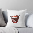 thumbnail image 6 of Ryan; Funny Mouth Cartoon Illustration Throw Pillow Cover 45x45cm – Lighthearted Cartoon Style Cushion Case for Playful Home Decor, Durable Soft Fabric, 6 of 7