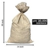 Sandbags For Flooding - Size: 14" x 26" - Beige - Sandbags Empty - Sandbags Wholesale Bulk - Sand Bag - Flood Water Barrier - Water Curb - Tent & Store Bags (20,000 Bags)