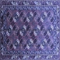 thumbnail image 1 of Ahgly Company Indoor Square Oriental Blue Industrial Area Rugs, 4' Square, 1 of 4