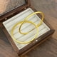 thumbnail image 2 of Pulseras chapadas en oro con doble anillo para mujer, 2 of 2