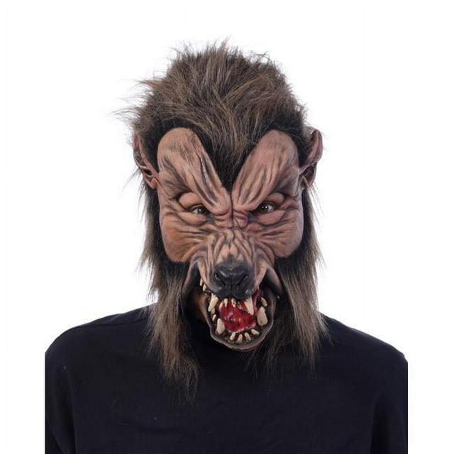 Zagone MK1001 Gnarly Brown Werewolf Mask with Harnessed Moving Mouth