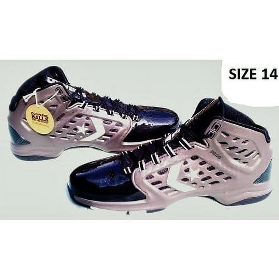 Classic Converse All Star Black/Gun Metal/Grey 127657C size 14 US