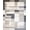 Gray White Taupe, Pattern 1, variant on ODIKA 4'x6' Beige Neutral Contemporary Geometric Grid Abstract Tan Ivory Washable Area Rug None for Dorm Room, Small Living Stain Resistant Low Profile, Easy Care