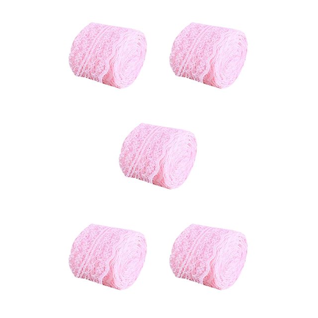 Billuyoard Banda de encaje para ropa de 10 metros, bricolaje, costura, fibra de poliéster, decoración de disfraces, accesorios hechos a mano, Type5 NO5