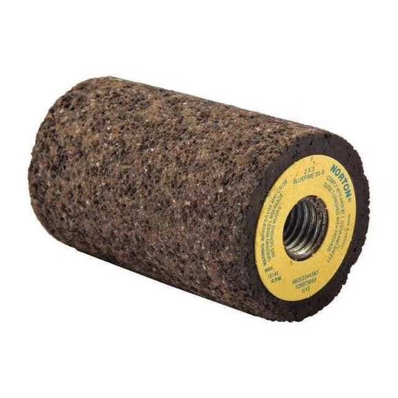 Norton Abrasives Grinding Plug w/Sq Tip,2 in. Dia,20 G,ZA 66253344387