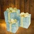 thumbnail image 6 of Todaioua Christmas Lighted Gift Boxes: Set of 3 Illuminated Present Christmas Decorations for Indoor Xmas Tree Outdoor Yard Holiday, Battery Operated Gift Boxes with Lights(Without Battery), 6 of 7