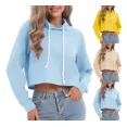 thumbnail image 4 of Sudadera Ombliguera Crop Top Con Capucha De Moda Y Sencillo, 4 of 7