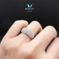 thumbnail image 2 of Cubic Zirconia / Sterling Silver 925 Ring / Rhodium plated Nickel-Free / MadDuckJewels RG1508 / Thailand Jewelry, 2 of 3