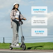 5TH WHEEL W09S 350W Electric Scooter with Turn Signal, 8.5” Solid Tires, 18mph & 20Miles Range, Folding Commuting E-Scooter for Adults with APP Control, UL 2272