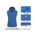 thumbnail image 4 of Little Donkey Andy Women's Fleece Puffy Vest Warm Sleeveless Puffer Jacket with Removable Hood for Golfing Hiking Navy Blue L, 4 of 7