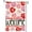 Red, variant on Valentines Day Garden Flag 12x18 Inch Double Sided Outside, Welcome Candy Love Hearts Anniversary Yard Outdoor Flag