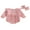 Pink, variant on aturustex Toddler Baby Girls Bubble Rompers Outfits 0 3M 6M 12M 18M Infant Crew Neck Bodysuits Long Sleeve Romper Classic Plaid Jumpsuits with Headbanasual 2Pcs Daily Spring Fall Clothes Set