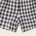 thumbnail image 5 of TOWED22 Toddler Baby Boy Girl Shorts Gingham Plaid/Seersucker Shorts Summer Casual Elastic Waist Shorts Pants Bottoms(Black,12-18 M), 5 of 6
