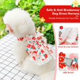 thumbnail image 5 of Cute Floral Dog Harness Dress and Leash Set for Small Dog Cats Girl Puppy Bowknot Princess Birthday Dress Summer Female Pet Small Dog Clothes Lace Doggie Kitten Outfits Apparel, 5 of 8