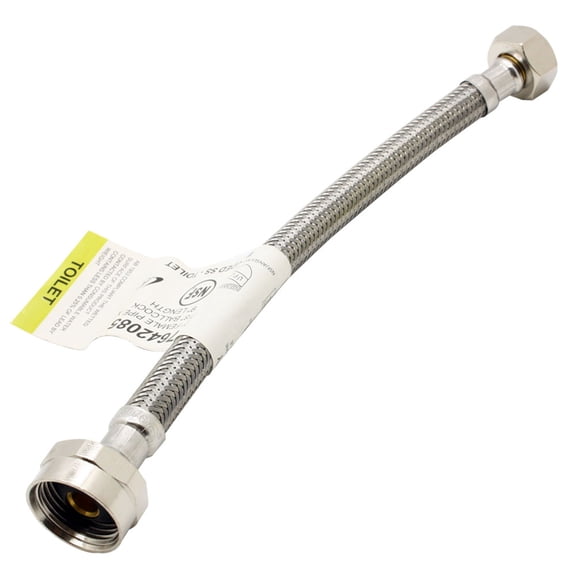 Thrifco 7642085 1/2 IP X 7/8 BC X 9 Inch Stainless Steel Toilet Connector RISER