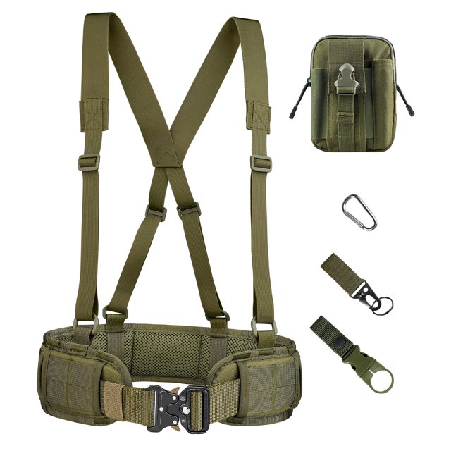 Cinturón táctico de combate MOLLE, resistente, para uso militar, caza y guerra