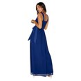 thumbnail image 4 of Little Mistress Womens Plunge Tie Maxi Dress, 4 of 7